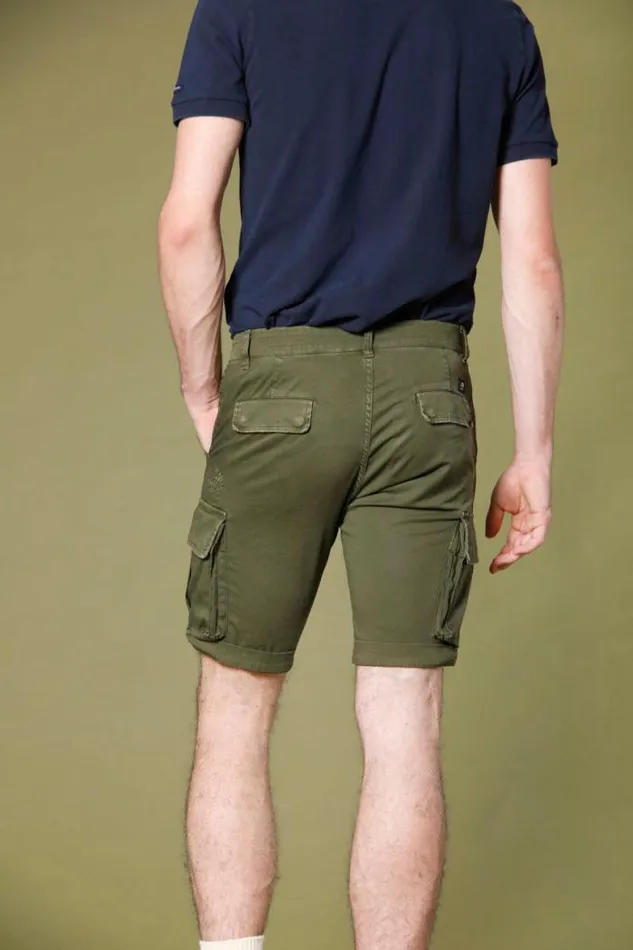 Man Chile Cargo Bermuda In Stretch Satin Slim Mason039s Bermuda