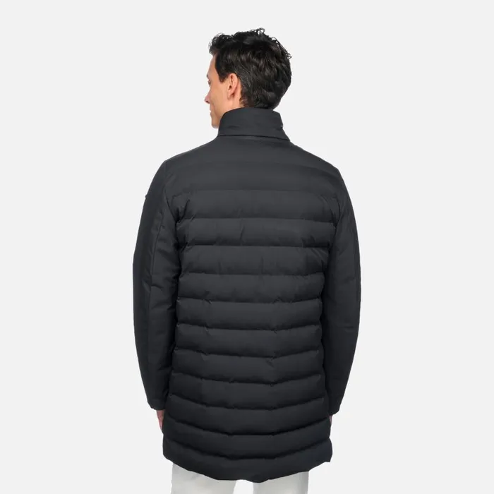 Man Geox Jackets SILE MAN Sky Captain Fulllength Quilted Coat Sky Captain