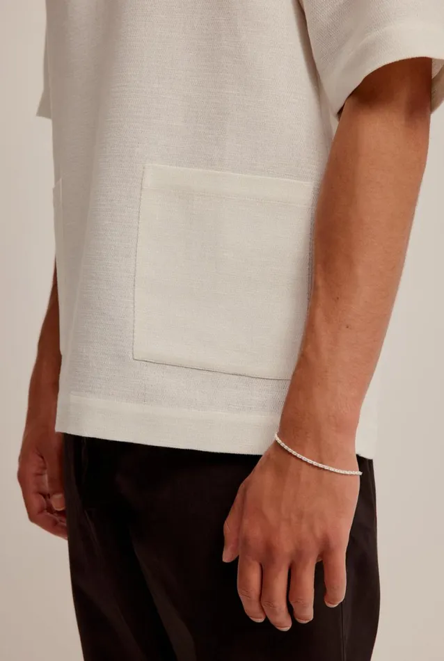 Man Venroy Shirts Relaxed Cotton Linen Zip Top