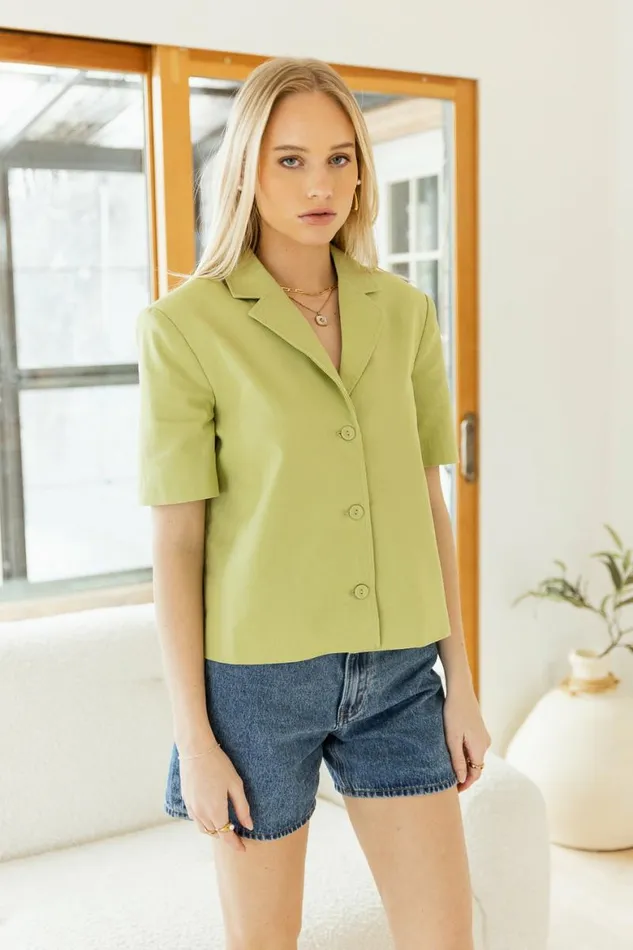 Maria Top In Green 8211 FINAL SALE Green Women Bohme Tops