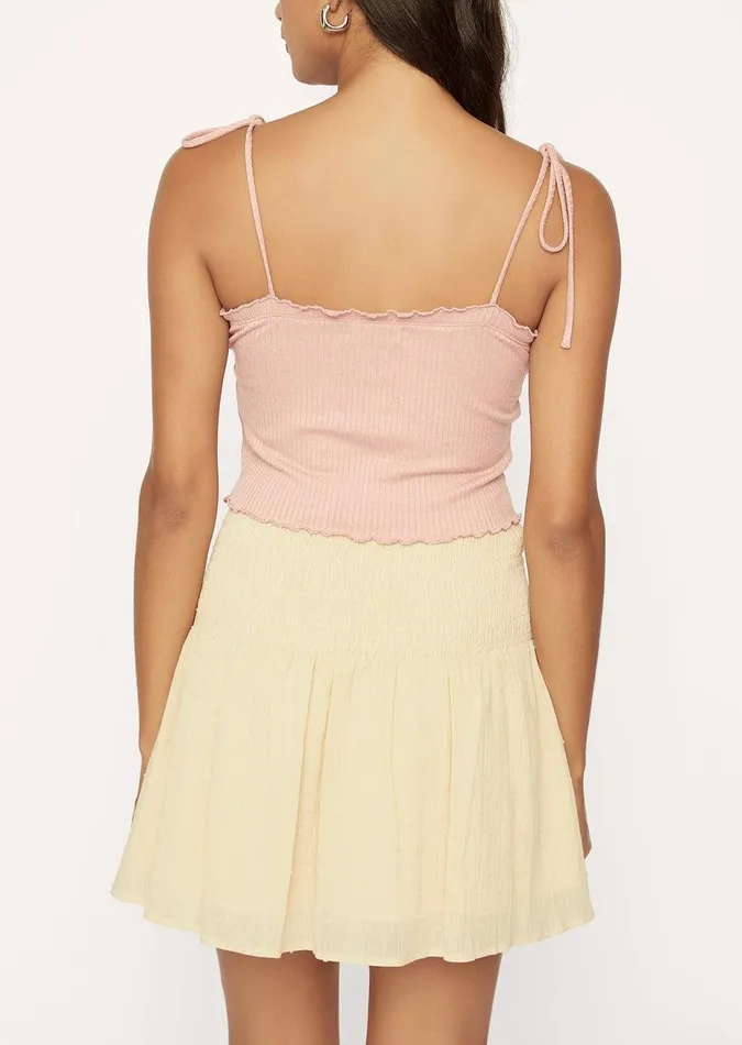 Marilyn Love Knit Cami Pink Women Lost Wander Tops