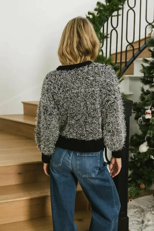 Mason Fuzzy Sweater Black Women Bohme Tops