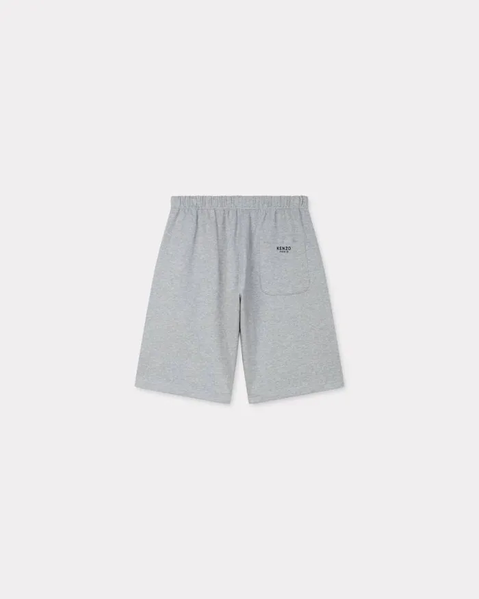 Men 039Boke Flower039 Embroidered Shorts Pearl Grey Kenzo Pants And Shorts