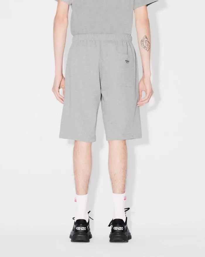 Men 039Boke Flower039 Embroidered Shorts Pearl Grey Kenzo Pants And Shorts