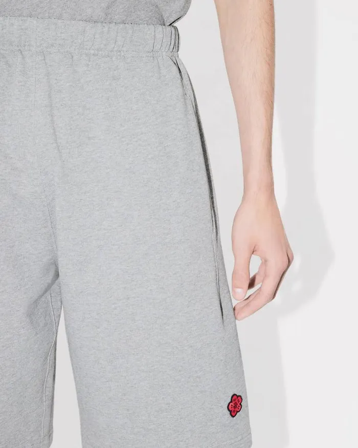Men 039Boke Flower039 Embroidered Shorts Pearl Grey Kenzo Pants And Shorts