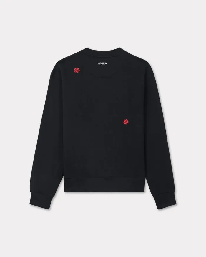 Men 039Boke Flower039 Embroidered Sweatshirt In Cotton Black Kenzo Sweatshirts And Hoodies