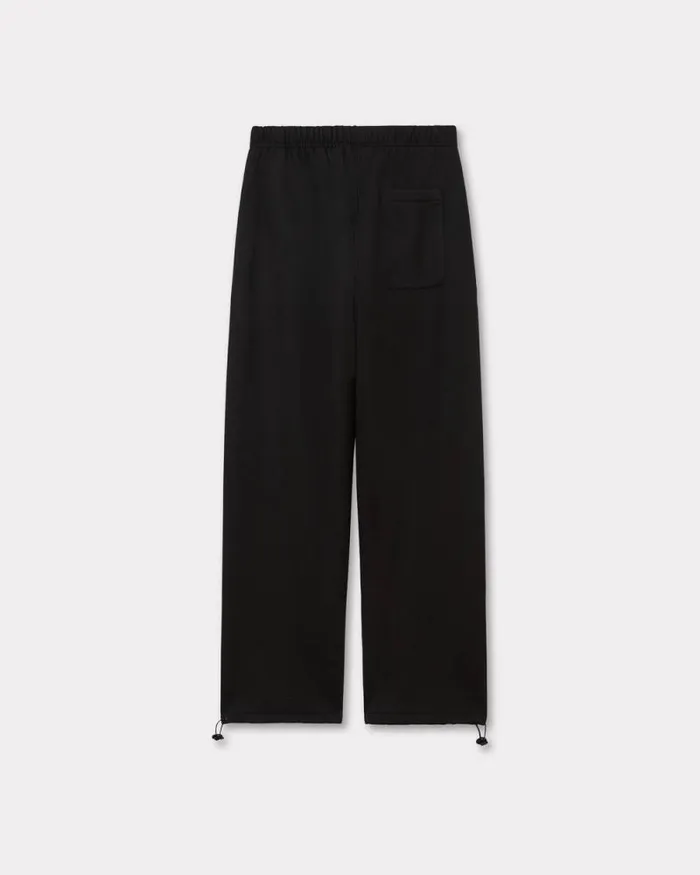 Men 039Boke Flower 20039 Embroidered Straight Jogpants In Cotton Black Kenzo Pants And Shorts