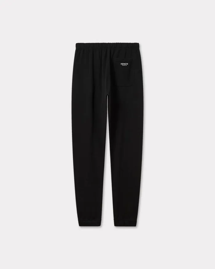 Men 039KENZO Pop039 Embroidered Jogpants In Cotton Black Kenzo Pants And Shorts