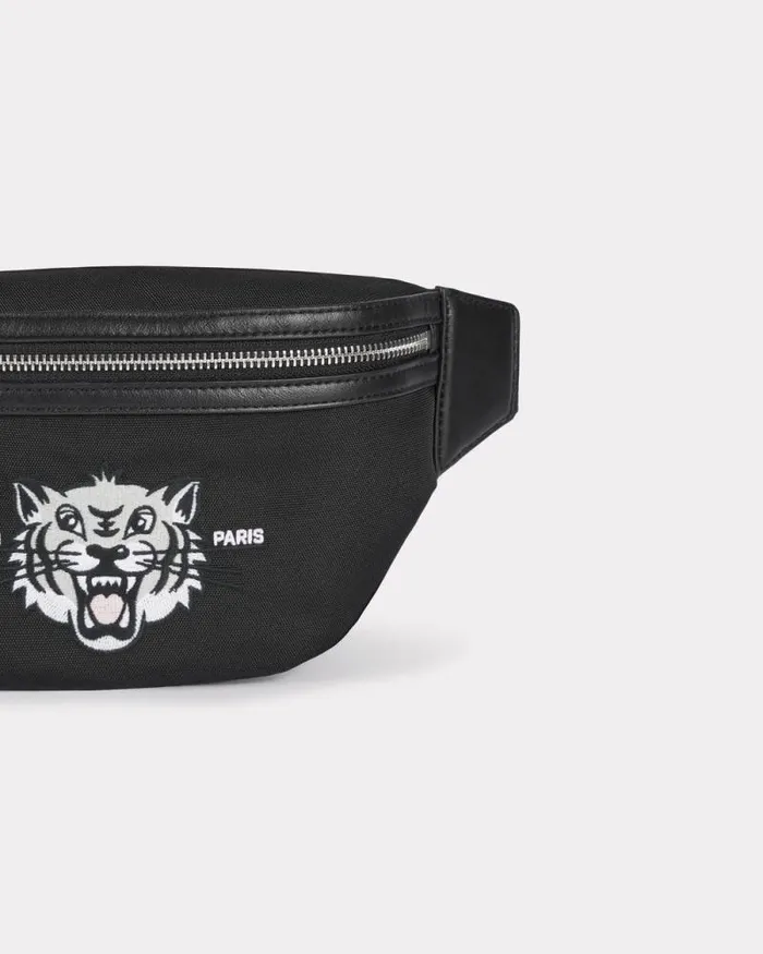 Men 039KENZO Varsity039 Belt Bag Black Kenzo Bags