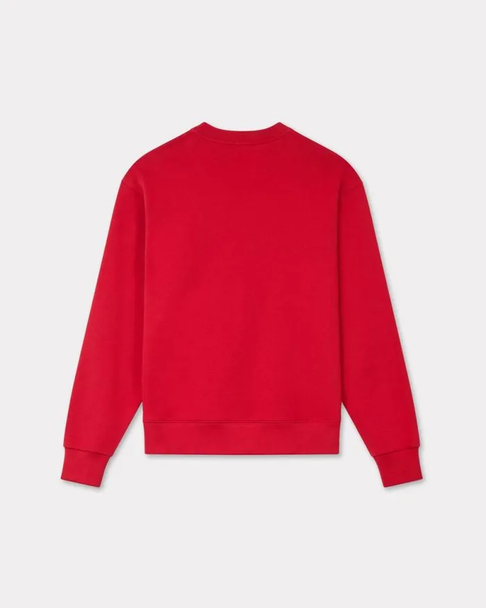 Men 039Lunar New Year039 Embroidered Sweatshirt In Cotton Cherry Kenzo Sweatshirts And Hoodies