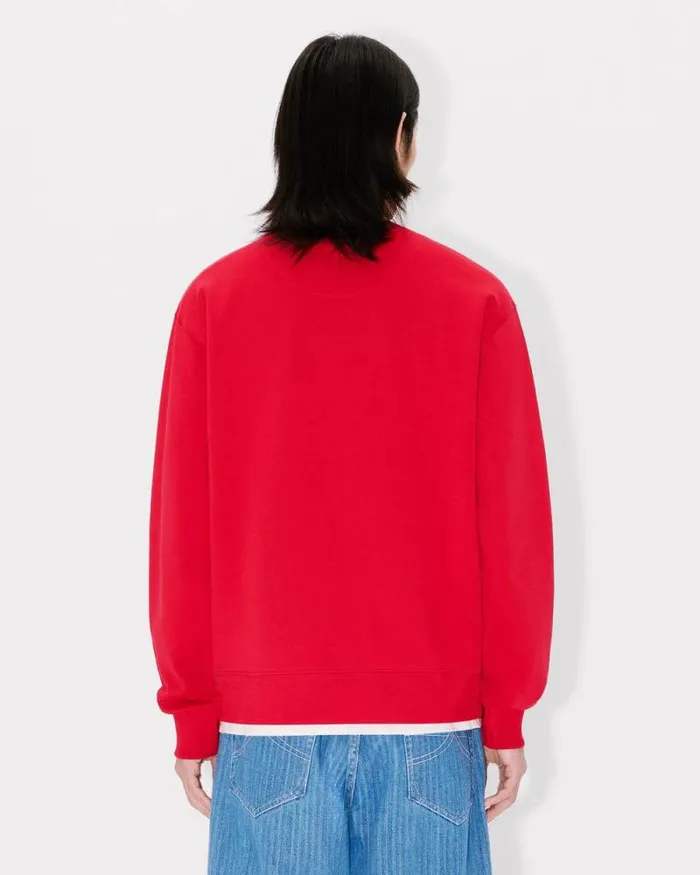 Men 039Lunar New Year039 Embroidered Sweatshirt In Cotton Cherry Kenzo Sweatshirts And Hoodies