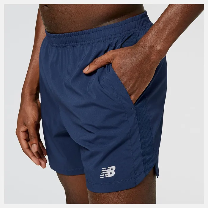Men Accelerate 5 Inch Short Natural Indigo New Balance Shorts