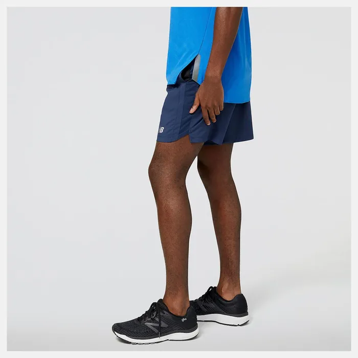 Men Accelerate 7 Inch Short Natural Indigo New Balance Shorts