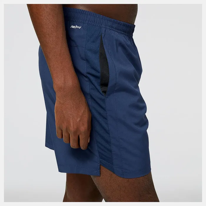Men Accelerate 7 Inch Short Natural Indigo New Balance Shorts