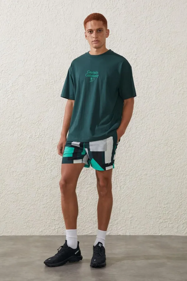 Men Activewear Cotton On Active Kokkinakis TShirt Lcn Tk Pine Grove Courtside Community