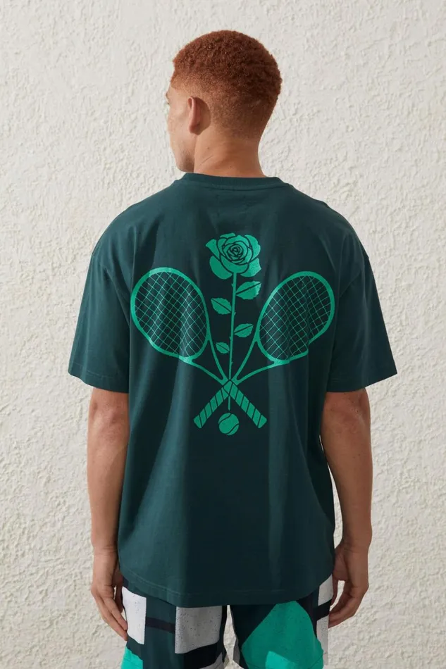 Men Activewear Cotton On Active Kokkinakis TShirt Lcn Tk Pine Grove Courtside Community