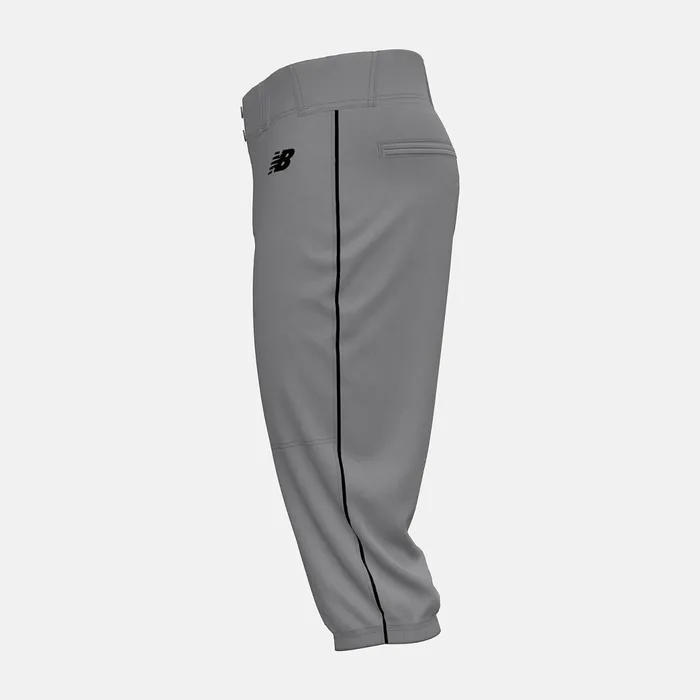 Men Adversary 2 Baseball Piped Knicker Athletic Grey With Black New Balance Pants