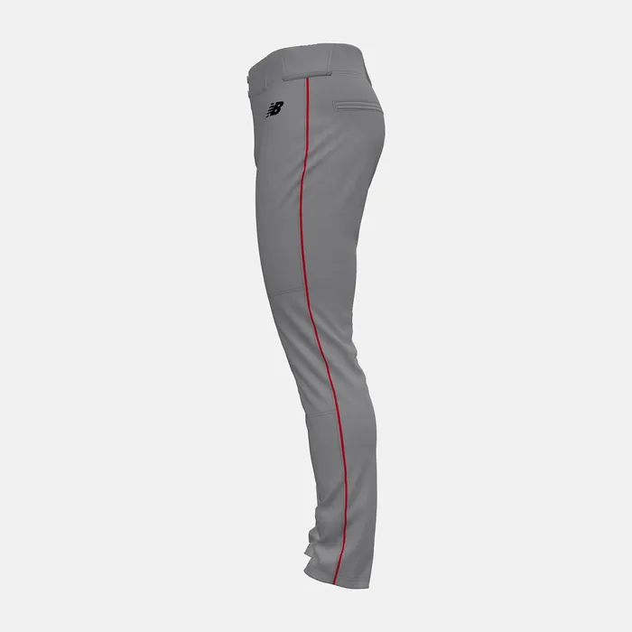 Men Adversary 2 Baseball Piped Pant Tapered Grey With Red New Balance Pants