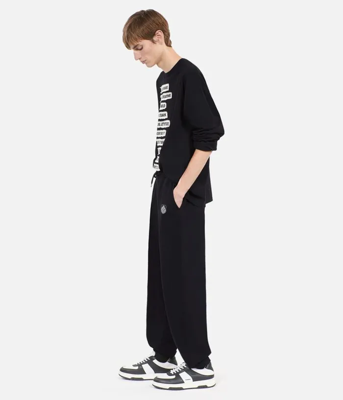 Men Black Blazon Tracksuit Trousers THE KOOPLES Sweatshirts and Sweatpants