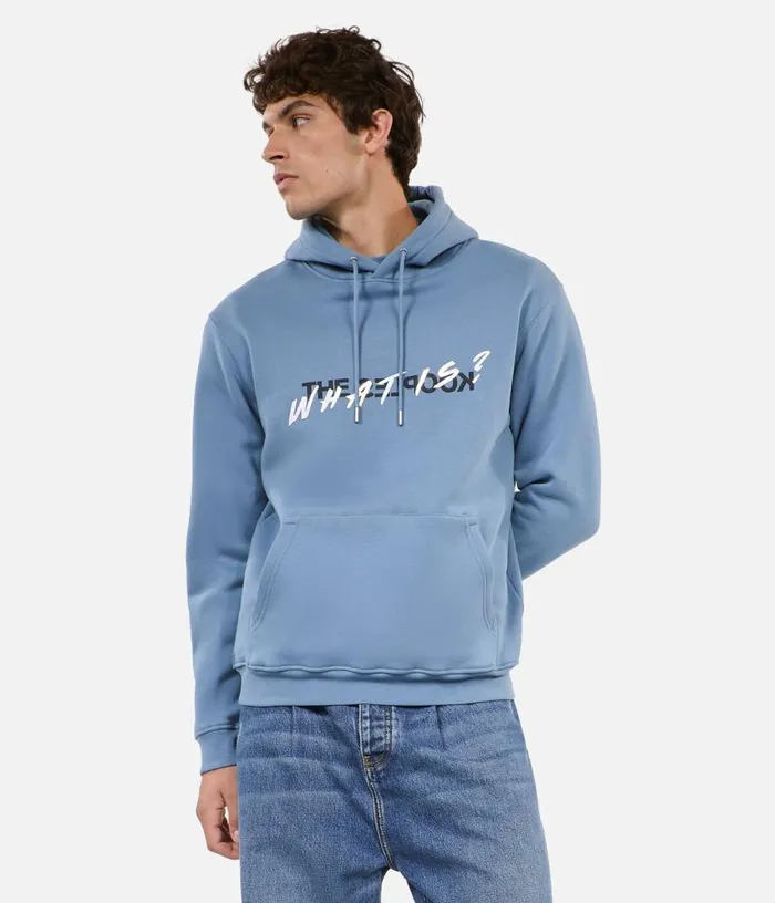 Men Blue What Is Hoodie THE KOOPLES Knits and Tees