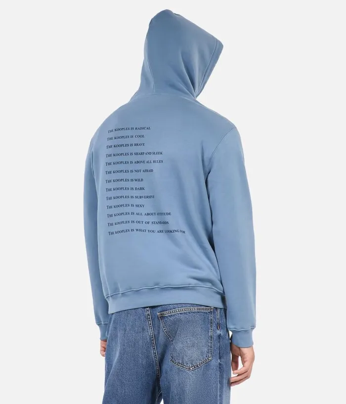Men Blue What Is Hoodie THE KOOPLES Knits and Tees