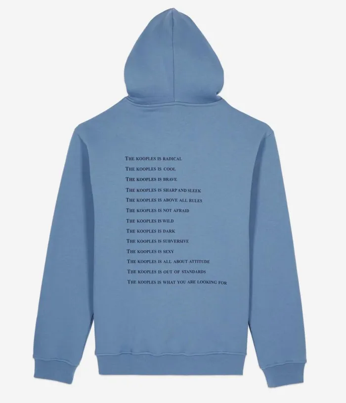 Men Blue What Is Hoodie THE KOOPLES Knits and Tees