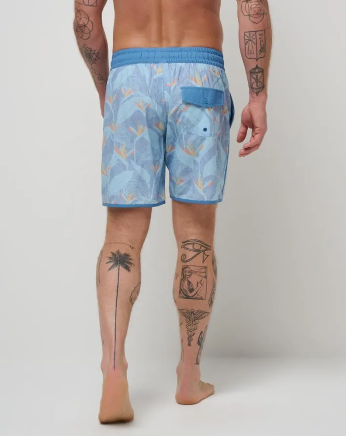 Men Boardshorts TravisMathew LAVA TUNNELS BOARDSHORT Heather Quiet Harbor