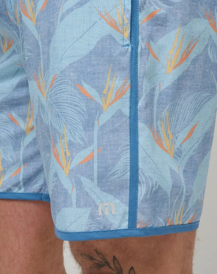 Men Boardshorts TravisMathew LAVA TUNNELS BOARDSHORT Heather Quiet Harbor