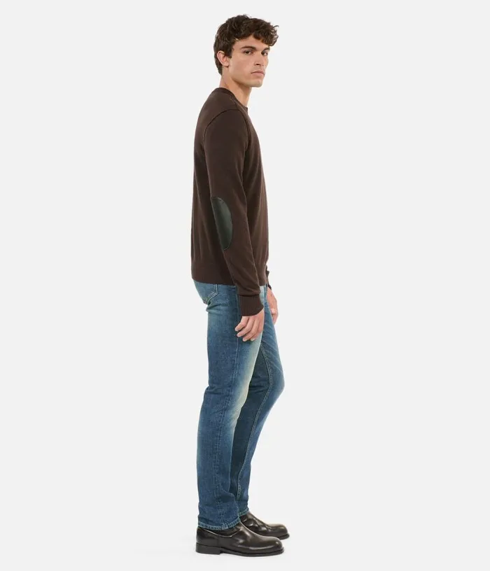 Men Brown Wool Sweater THE KOOPLES Sweaters