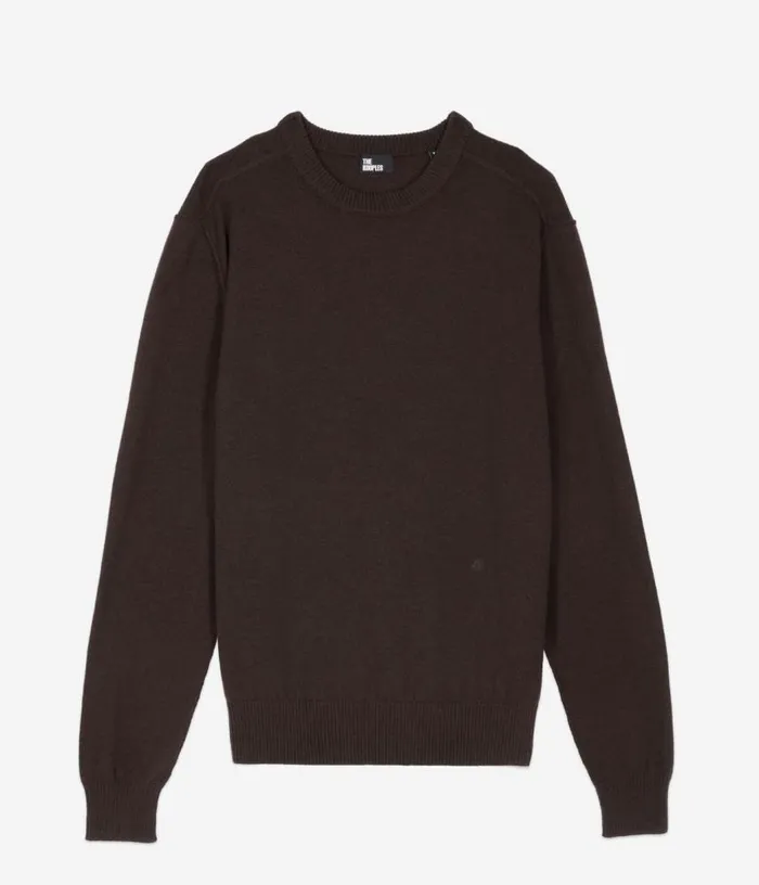 Men Brown Wool Sweater THE KOOPLES Sweaters