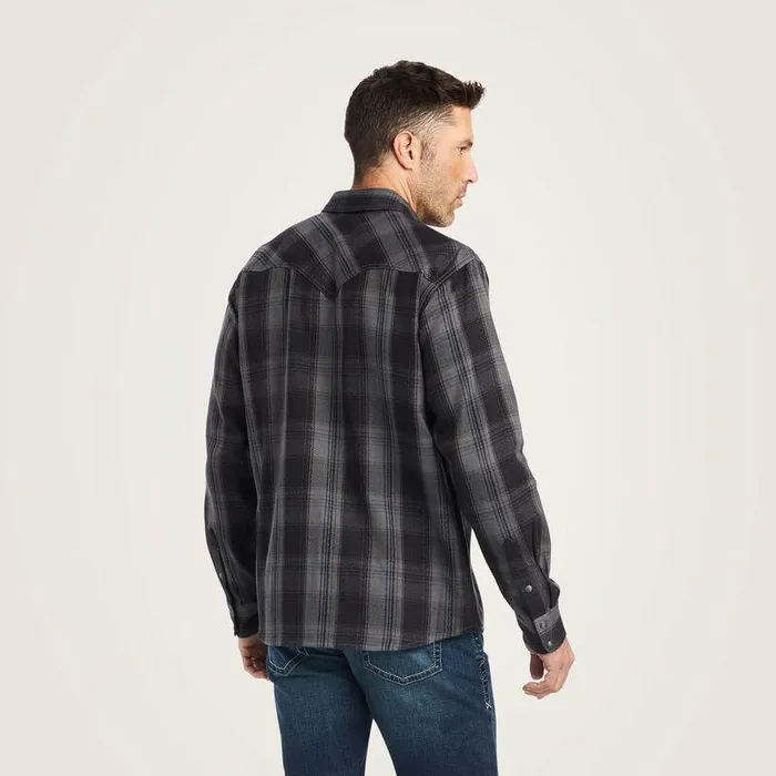 Men Button Down Shirts Ariat Herrold Retro Fit Shirt Black