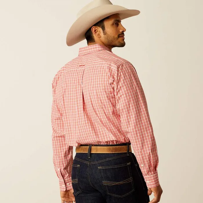 Men Button Down Shirts Ariat Pro Series Roscoe Classic Fit Shirt Red Men Button Down Shirts Ariat Pro Series Roscoe Classic Fit Shirt Red