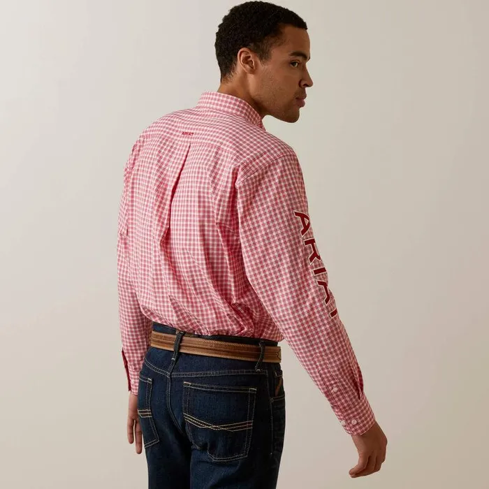 Men Button Down Shirts Ariat Pro Series Team Dustin Classic Fit Shirt Red Men Button Down Shirts Ariat Pro Series Team Dustin Classic Fit Shirt Red