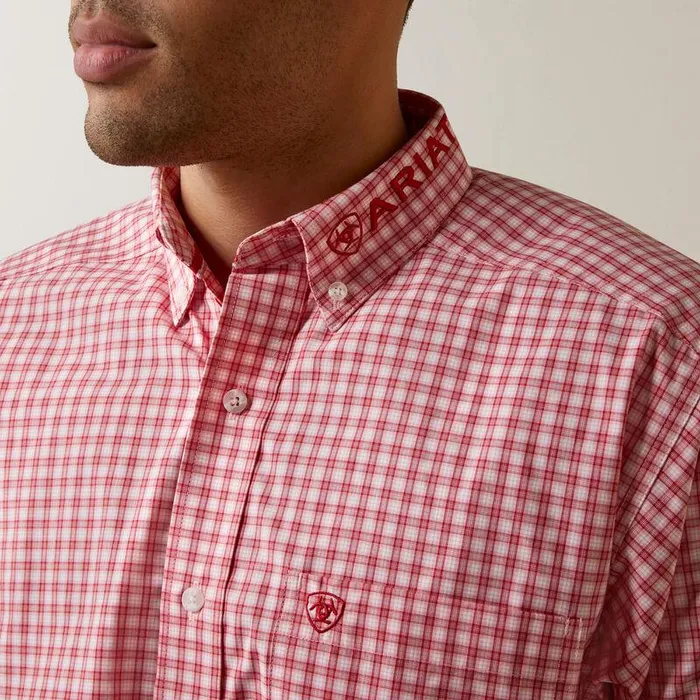 Men Button Down Shirts Ariat Pro Series Team Dustin Classic Fit Shirt Red Men Button Down Shirts Ariat Pro Series Team Dustin Classic Fit Shirt Red