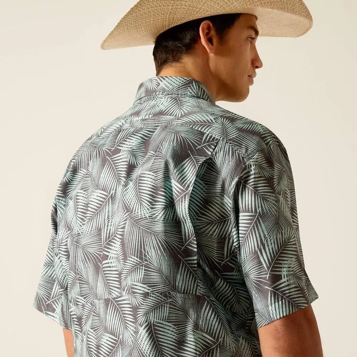 Men Button Down Shirts Ariat VentTEK Classic Fit Shirt Ebony Grey Men Button Down Shirts Ariat VentTEK Classic Fit Shirt Ebony Grey