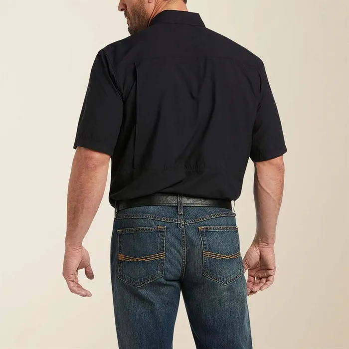 Men Button Down Shirts Ariat VentTEK Outbound Classic Fit Shirt Black Men Button Down Shirts Ariat VentTEK Outbound Classic Fit Shirt Black