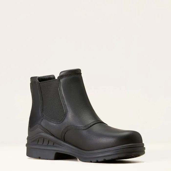Men Chelsea Boots Ariat Barnyard Twin Gore II Waterproof Boot Black
