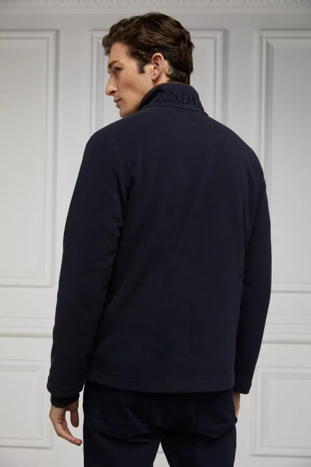 Men Country Fleece Jacket Ink Navy Holland Cooper Fleeces