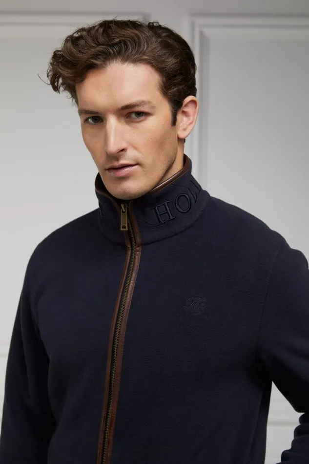 Men Country Fleece Jacket Ink Navy Holland Cooper Fleeces
