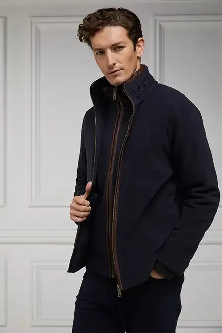 Men Country Fleece Jacket Ink Navy Holland Cooper Fleeces