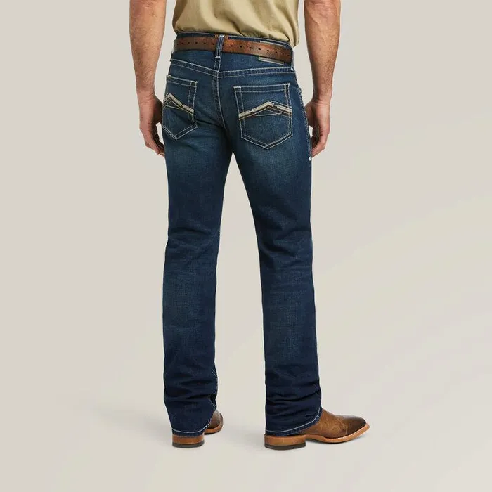 Men Denim Ariat M5 Straight Stretch Remming Stackable Straight Leg Jean Ford