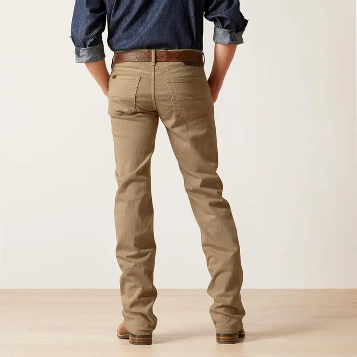 Men Denim Ariat M7 Grizzly Straight Jean Dark Khaki