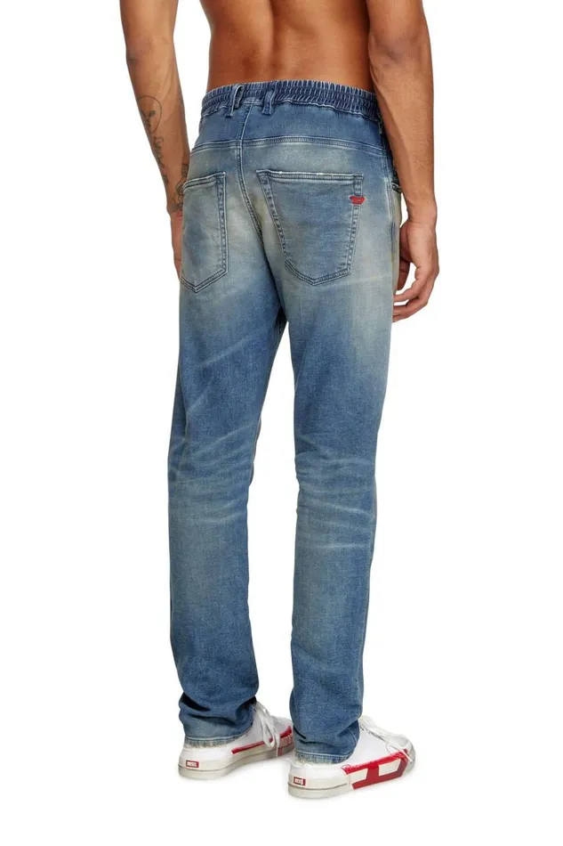 Men Diesel Jeans Regular 2030 DKrooley Joggjeans 068PQ Medium Blue