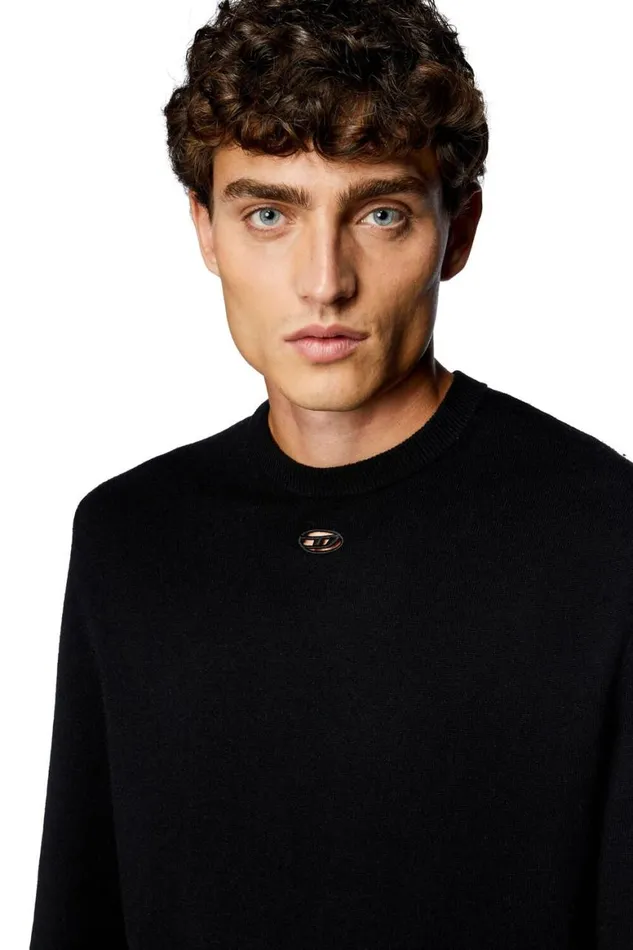 Men Diesel Knitwear KVIERI Black