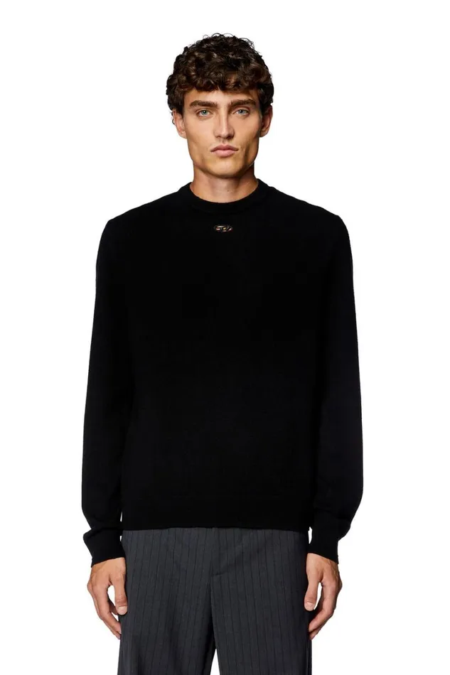 Men Diesel Knitwear KVIERI Black
