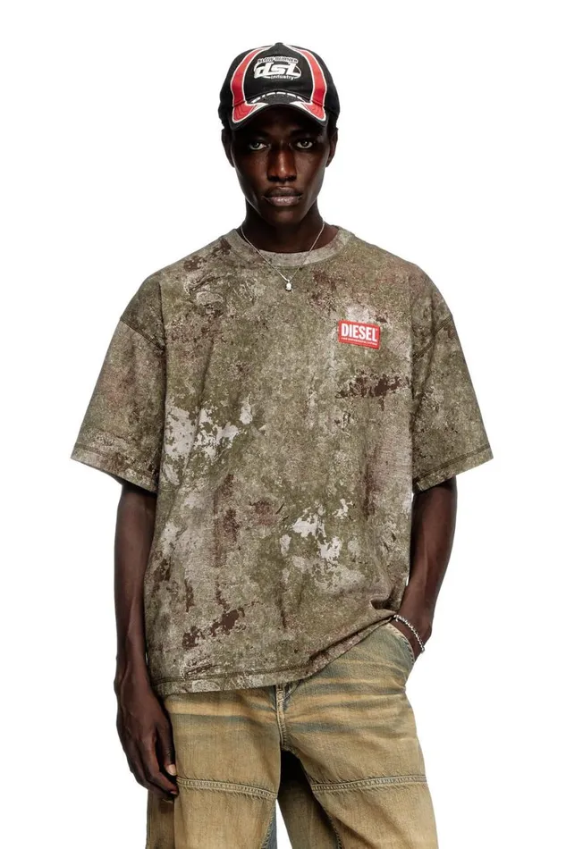 Men Diesel TShirts and Polos TBOXTR12 Military Green