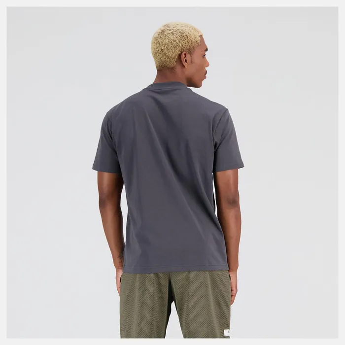 Men Hoops Cotton Jersey Short Sleeve Tshirt Blacktop New Balance Shirts