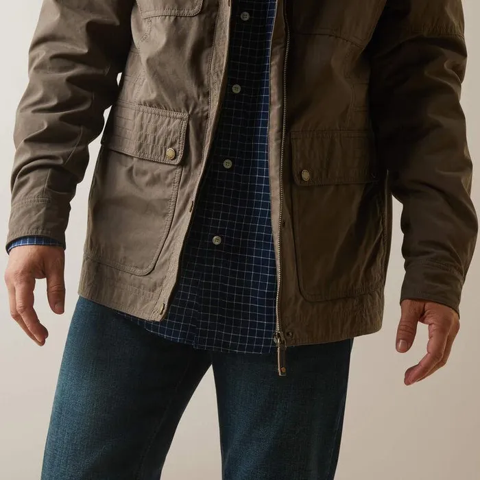 Men Jackets and Vests Ariat Calumet Field Jacket Banyan Bark