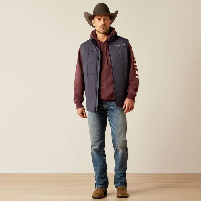 Men Jackets and Vests Ariat Crius Insulated Vest Odyssey Grey Men Jackets and Vests Ariat Crius Insulated Vest Odyssey Grey
