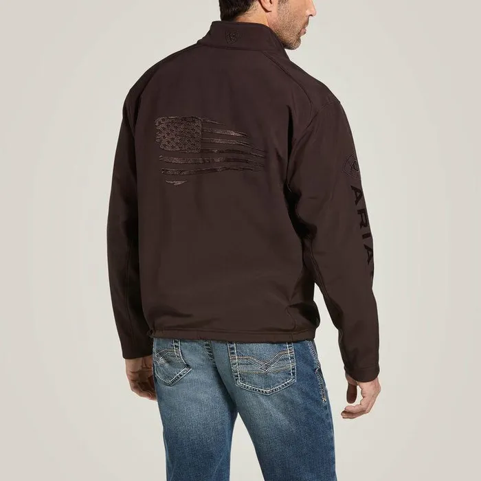 Men Jackets and Vests Ariat Logo 20 Patriot Softshell Water Resistant Jacket Coffeebean Men Jackets and Vests Ariat Logo 20 Patriot Softshell Water Resistant Jacket Coffeebean